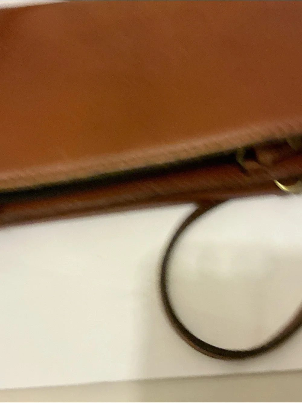 Patricia Nash Alberese Chestnut Brown Leather Crossbody Bag